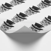 Gentleman Sugar Skull-01 Geschenkpapier (Ecke)