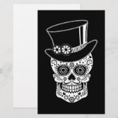 Gentleman Sugar Skull Briefpapier (Vorne/Hinten)