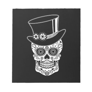 Gentleman Sugar Skull Notizblock