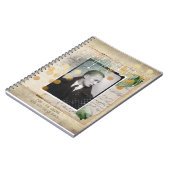 Gentleman Vintages Design mit Zitat Notizblock (Linke Seite)