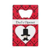 Gentleman's Editable Vatertag Geldbeutel Flaschenöffner (Vorderseite)