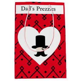 Gentleman's Editable Vatertag Geschenktasche Mittlere Geschenktüte