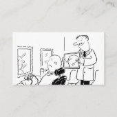 Gentleman's Hairdresser Cartoon Business Card Visitenkarte (Rückseite)