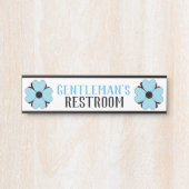 Gentleman's Men's Restroom Sign Bad Door Türschild (Vorderseite )