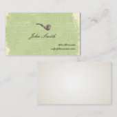 Gentleman's Pipe Calling Card Visitenkarte v2 Telefonnummerkarte (Vorne/Hinten)