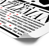 Gentleman's Poster (Ecke)