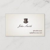 Gentleman's Top Hat Calling Card Visitenkarte (Vorderseite)