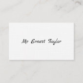 Gentleman's Viktorianische Calling Cards Telefonnummerkarte (Vorderseite)