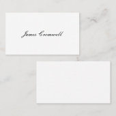 Gentleman's Viktorianische Calling Cards Telefonnummerkarte (Vorne/Hinten)