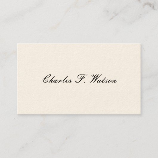 Gentleman's Viktorianische Calling Cards Telefonnummerkarte (Vorderseite)