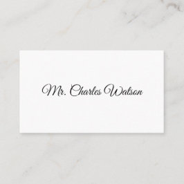 Gentleman's Viktorianische Calling Cards Telefonnummerkarte