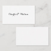 Gentleman's Viktorianische Calling Cards Telefonnummerkarte (Vorne/Hinten)