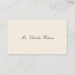 Gentleman's Viktorianische Calling Cards Telefonnummerkarte
