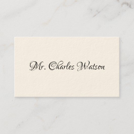 Gentleman's Viktorianische Calling Cards Telefonnummerkarte (Vorderseite)