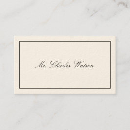 Gentleman's Viktorianische Calling Cards Telefonnummerkarte