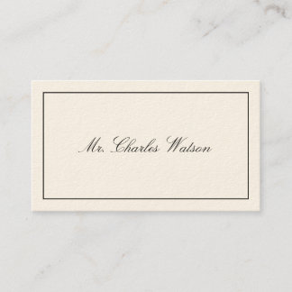 Gentleman's Viktorianische Calling Cards Telefonnummerkarte