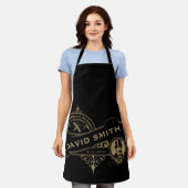 Gentleman's Viktorianischer Barbershop Schürze (Getragen)