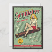 Gentlemen Bachelor Party Einladungen (Vorderseite)