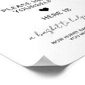 Gentlemen Badezimmer Compliments Wedding Party Poster (Ecke)