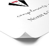 Gentlemen Bathroom Basket ergänzt Bride Groom Poster (Ecke)