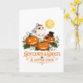 Gentlemen & Ghosts Halloween Karte (Gelbe Blume)