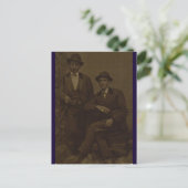 Gentlemen mit goldener Fingerspitze Postkarte (Stehend Vorderseite)