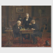 Gentlemen Playing a Game of Schach (Thomas Eakins) Geschenkpapier (Flach)