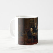 Gentlemen Playing a Game of Schach (Thomas Eakins) Kaffeetasse (Vorderseite Links)