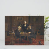 Gentlemen Playing a Game of Schach (Thomas Eakins) Karte (Stehend Vorderseite)