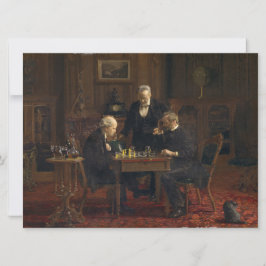 Gentlemen Playing a Game of Schach (Thomas Eakins) Karte