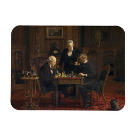 Gentlemen Playing a Game of Schach (Thomas Eakins) Magnet