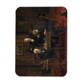 Gentlemen Playing a Game of Schach (Thomas Eakins) Magnet (Vertikal)