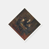Gentlemen Playing a Game of Schach (Thomas Eakins) Serviette (Ecke)