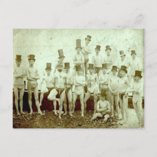 Gentlemen Swimmers Postkarte