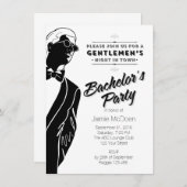 Gentlemen's Bachelor's Party Einladung (Vorne/Hinten)