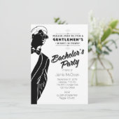 Gentlemen's Bachelor's Party Einladung (Stehend Vorderseite)