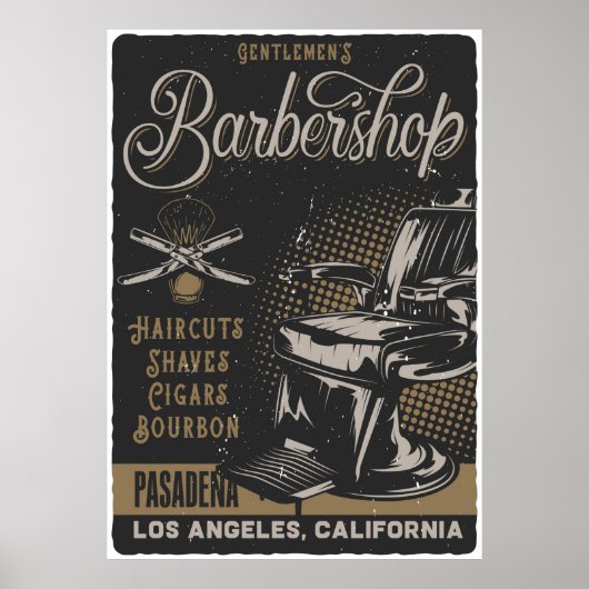 Gentlemens Barbershop Poster (Vorne)