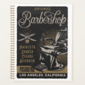 Gentlemen's Barbershop Retro Haarschnitte Shaves Planer (Vorderseite)