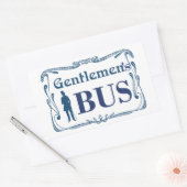 GENTLEMENS BUSHALTER RECHTECKIGER AUFKLEBER (Umschlag)