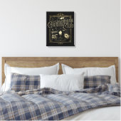 Gentlemen's Club Retro Poster Leinwanddruck (Insitu (Schlafzimmer))