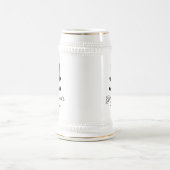 Gentlemen's dapper hat und Schnurrbart Brauch Bierglas (Mittel)