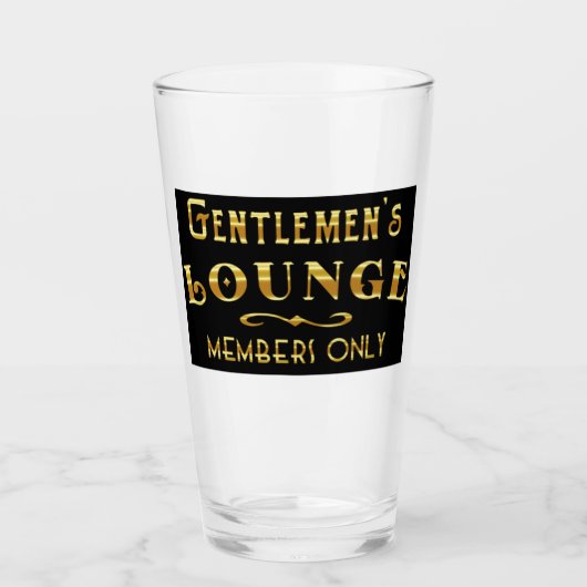 Gentlemen's Lounge Glas (Vorderseite)