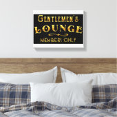 Gentlemen's Lounge Leinwanddruck (Insitu (Schlafzimmer))