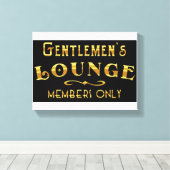 Gentlemen's Lounge Leinwanddruck (Insitu (Holzboden))