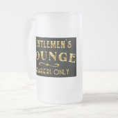 Gentlemen's Lounge Mattglas Bierglas (Vorderseite Links)