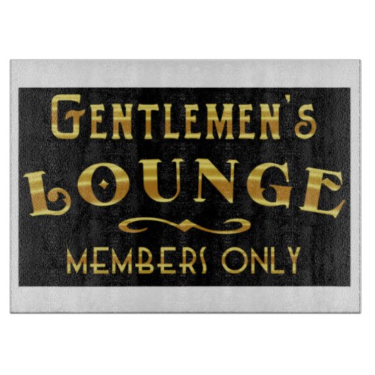 Gentlemen's Lounge Schneidebrett (Vorderseite)