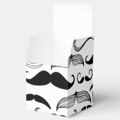 Gentlemens Mustache Muster in allen Formen und Grö Geschenkschachtel (Geöffnet)