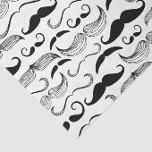 Gentlemens Mustache Muster in allen Formen und Grö Seidenpapier (Ausschnitt)