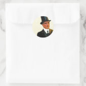 Gentlemen's Shirts Collars and Cuffs Runder Aufkleber (Tasche)