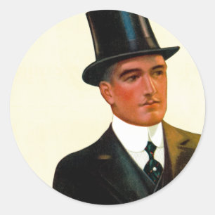 Gentlemen's Shirts Collars and Cuffs Runder Aufkleber